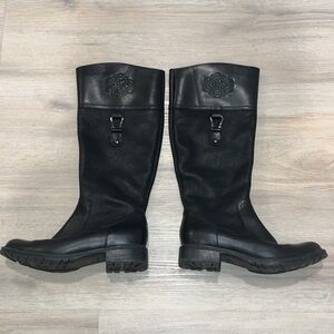 Blondo VIDA Waterproof Black Leather Tall Riding Boots SIZE 7 women’s
